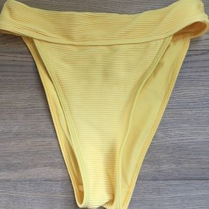 LA Hearts yellow high waisted bikini bottoms NWOT